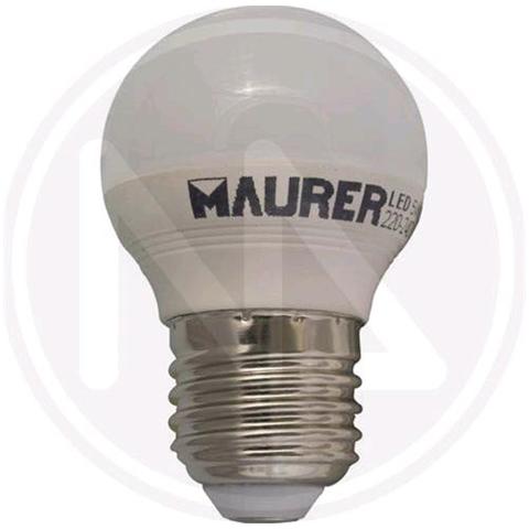 LAMPADA LED MAURER GLOBO MINI Smerigliata E14 6W 470 Lumen 3000K Calda - Foto 1