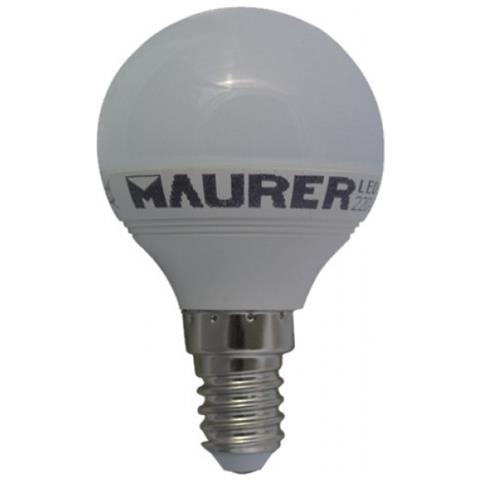LAMPADA LED MAURER GLOBO MINI Smerigliata E14 6W 470 Lumen 3000K Calda - Foto 2