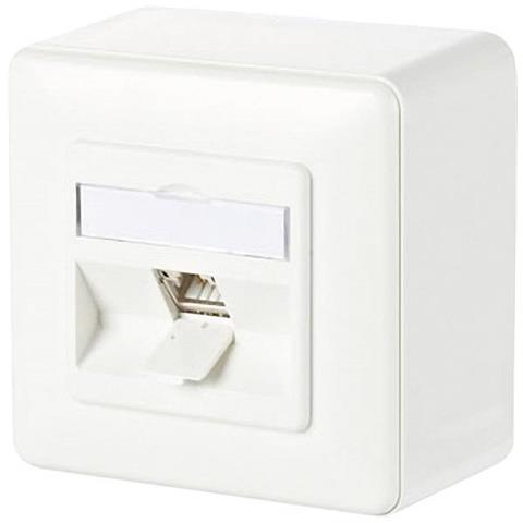 Metz Connect C6amodul 180 - Steckdosenauslass - Rj 45 - 1 Network Socket - Pure White, Ral 9010 (130b11d10002-e)  - Foto 2