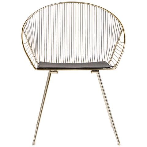 Set Di 2 Sedie Moderne In Metallo Dorato Aurora - Foto 28