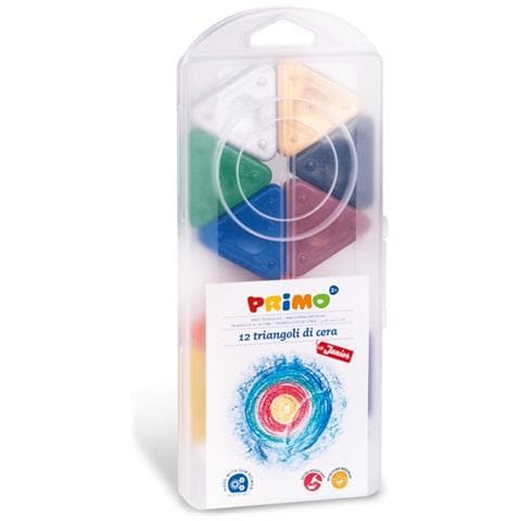 Primo - Triangoli Di Cera Astuccio 12 Colori Lato 50 Mm - Foto 1