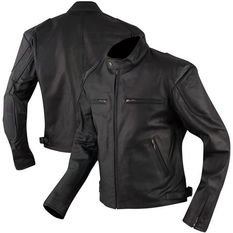 Giacca Pelle Cuoio Custom Vintagè Retrò Moto Naked American Pro Nero 3xl - Foto 1