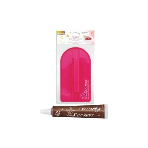 Spatola Para Modellare La Pasta Di Zucchero + Penna Alimentare Al Cioccolato - Foto 1