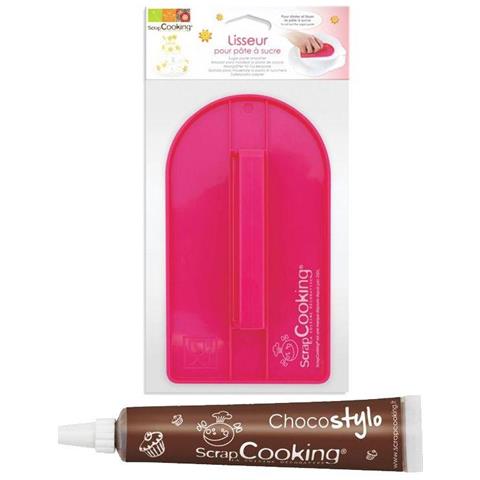 Spatola Para Modellare La Pasta Di Zucchero + Penna Alimentare Al Cioccolato - Foto 2