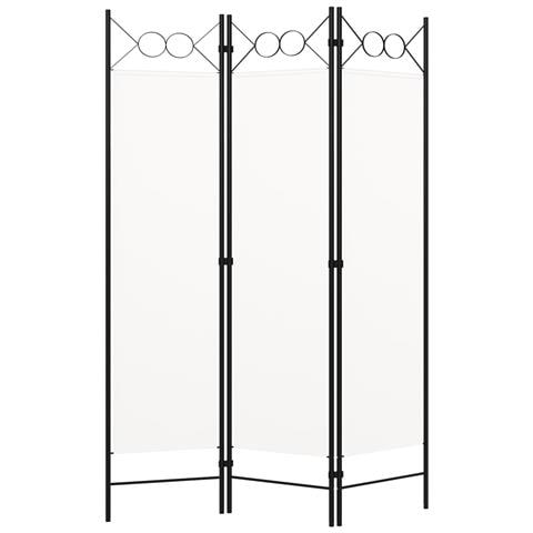 Paravento a 3 Pannelli Bianco 120x180 cm - Foto 1