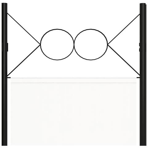 Paravento a 3 Pannelli Bianco 120x180 cm - Foto 6