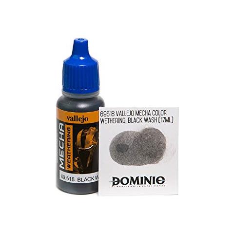 Mecha Colore - Colore Acrilico Base Un'acqua Per Aerografo, 17 Ml, Nero (nero Wash) - Foto 2