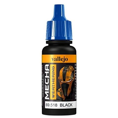 Mecha Colore - Colore Acrilico Base Un'acqua Per Aerografo, 17 Ml, Nero (nero Wash) - Foto 1