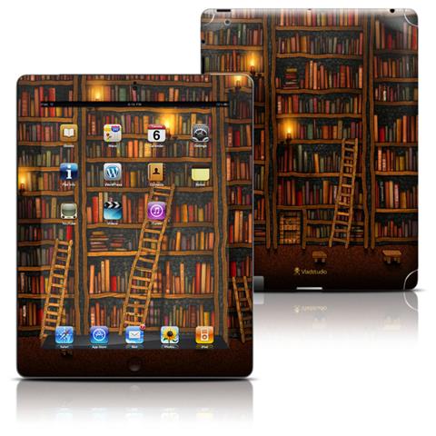 IPD3-LIBRARY Custodia sottile Multicolore compatibile Apple iPad 3 - Foto 1