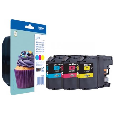 LC-123RBWBP, Ciano, Magenta, Giallo, - MFC-J4510DW, A inchiostro, Bolla - Foto 2