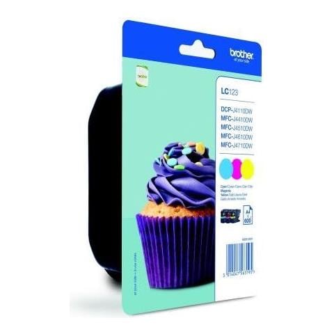 LC-123RBWBP, Ciano, Magenta, Giallo, - MFC-J4510DW, A inchiostro, Bolla - Foto 1