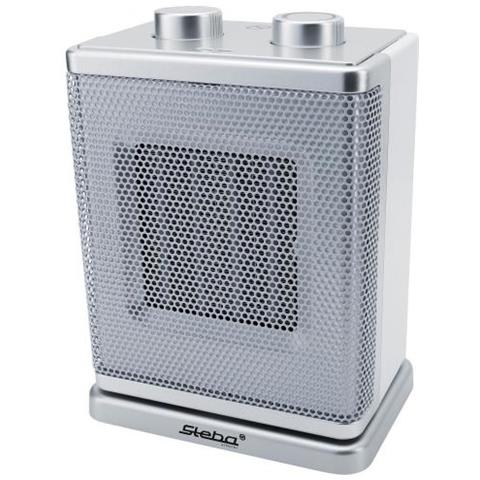 Kh 4 Riscaldatore Ambiente Elettrico Con Ventilatore Interno Argento, Bianco 1800 W - Foto 1