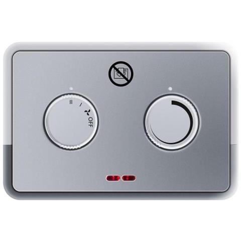 Kh 4 Riscaldatore Ambiente Elettrico Con Ventilatore Interno Argento, Bianco 1800 W - Foto 3