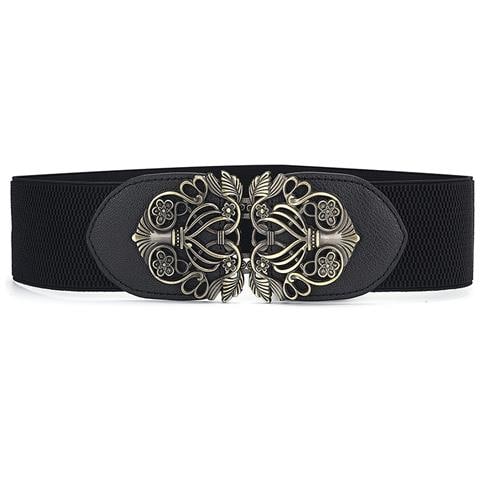 Cintura Elastica / Cintura In Vita Con Bella Fibbia Black - Foto 1