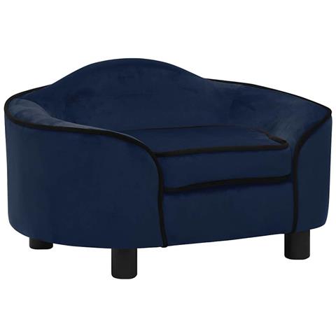 Divano Per Cani Blu 67x47x36 Cm In Peluche - Foto 1