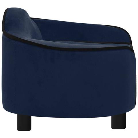 Divano Per Cani Blu 67x47x36 Cm In Peluche - Foto 2