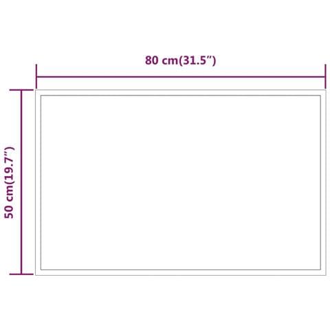 Specchio Da Bagno Con Luci Led 50x80 Cm - Foto 9