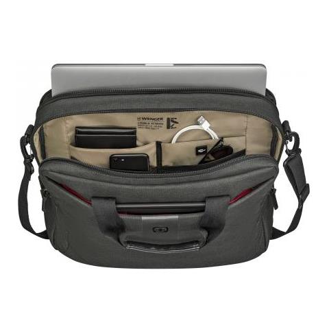 /swissgear Mx Eco Brief Borsa Per Notebook 40,6 Cm (16"") Valigetta Ventiquattrore Grigio - Foto 3
