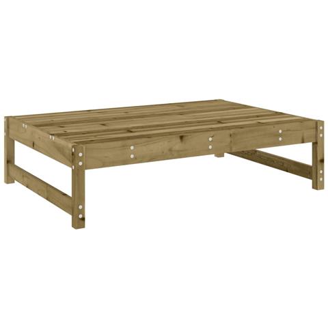 Poggiapiedi Da Giardino 120x80 Cm In Legno Impregnato Di Pino - Foto 2
