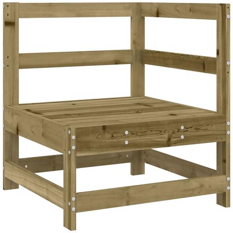 Set Salotto da Giardino 4 pz in Legno Impregnato di Pino - Foto 3