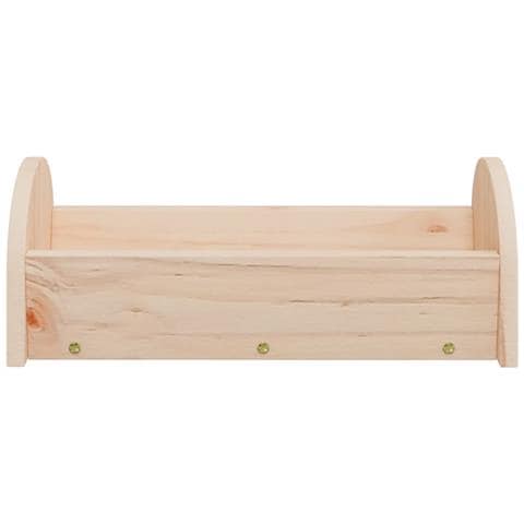 Mangiatoia Per Conigli 28x10x10 Cm In Legno Massello Di Abete - Foto 2