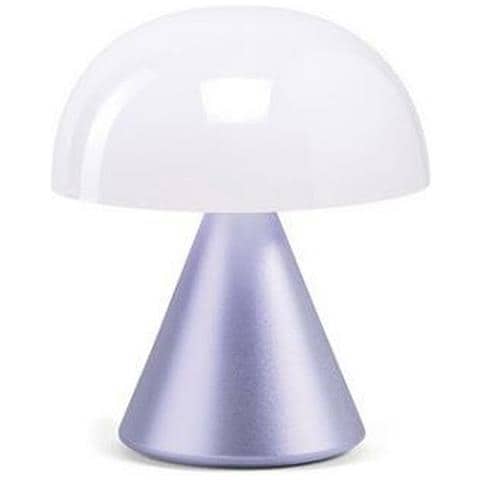 Lampada Da Tavolo Mina Batteria Ricaricabile Led Viola Abs - Foto 1