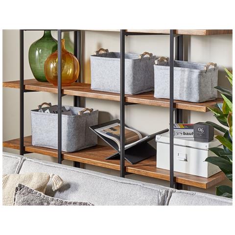 Set Di 3 Cestini Baysai Feltro Grigio Chiaro - Foto 1