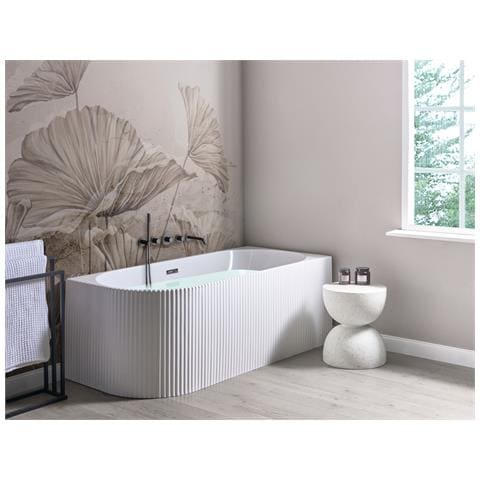 Vasca Da Bagno Angolare Gocta Lato Sinistro 170 X 77 Cm Bianco - Foto 1