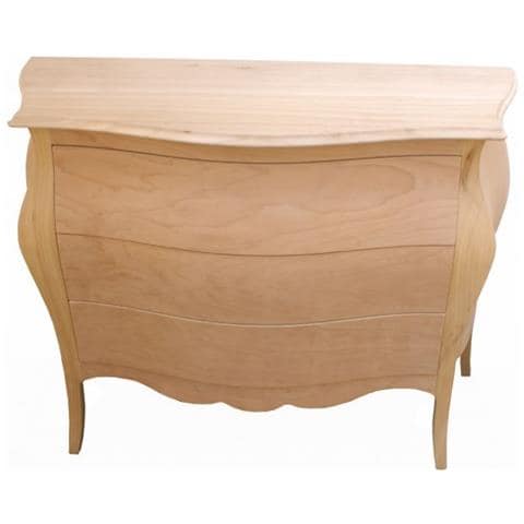 Toeletta In Legno 2 Cassetti Grezzo L. 120 P. 50 H. 80 - Foto 1