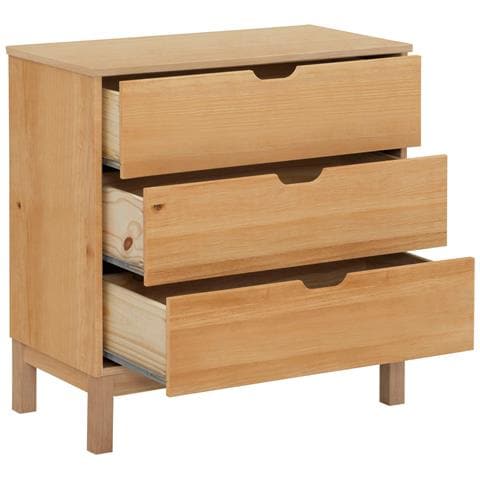 Post Comò Con 4 Cassetti In Pino Naturale - Foto 2