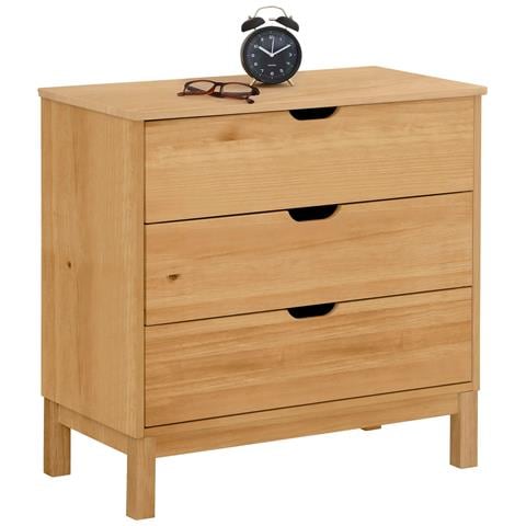 Post Comò Con 4 Cassetti In Pino Naturale - Foto 3