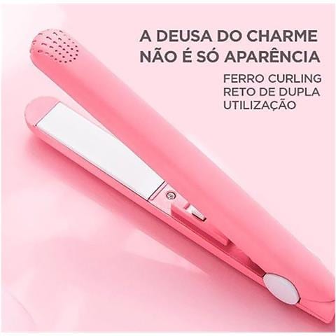 Mini Piastra Capelli Lisci Ceramica Portatile Da Viaggio Contenitore Sn-228 - Foto 2