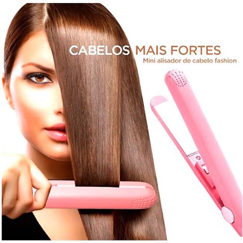 Mini Piastra Capelli Lisci Ceramica Portatile Da Viaggio Contenitore Sn-228 - Foto 4