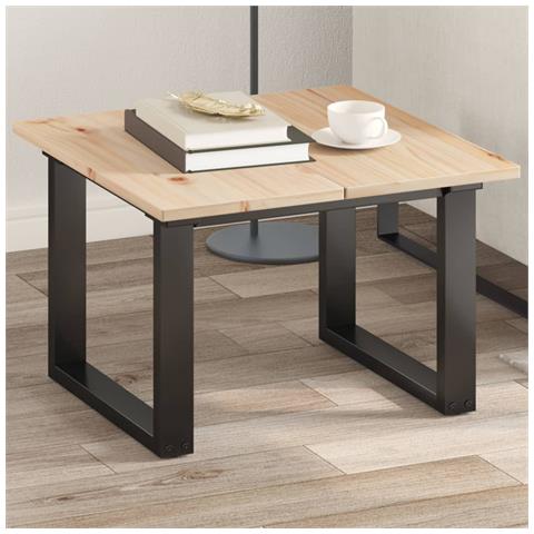 Piani Tavolo 2 Pz 60x30x1,7 Cm Rettangolare Legno Massello Pino - Foto 1