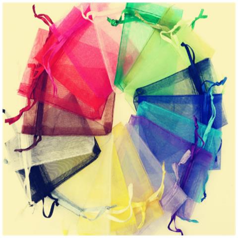 Confezione Da 100 Sacchetti In Organza Per Gioielli Orange - Foto 2