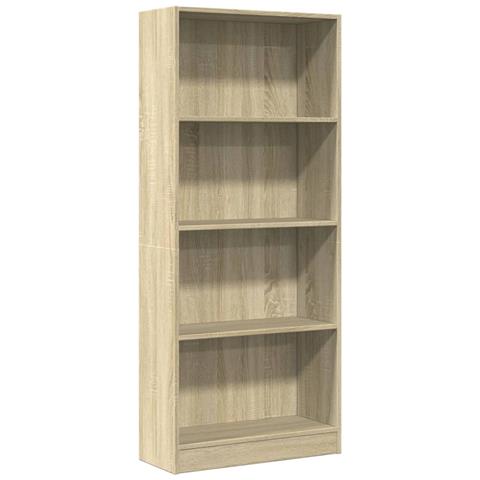 Libreria Rovere Sonoma 60x24x143 Cm In Legno Multistrato - Foto 2