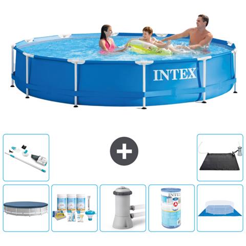 Piscina Fuori Terra - In Giro - 366x76 Cm - Blu - Include Accessori Coordinati A1597 - Foto 1