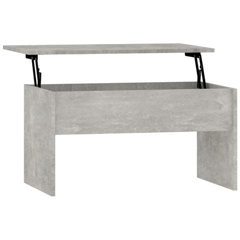 Lusso Casadino -  Tavolino Grigio Cemento 80x50,5x41,5 Cm In Legno Multistrato - Foto 1