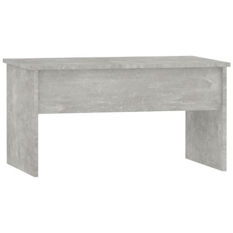Lusso Casadino -  Tavolino Grigio Cemento 80x50,5x41,5 Cm In Legno Multistrato - Foto 2