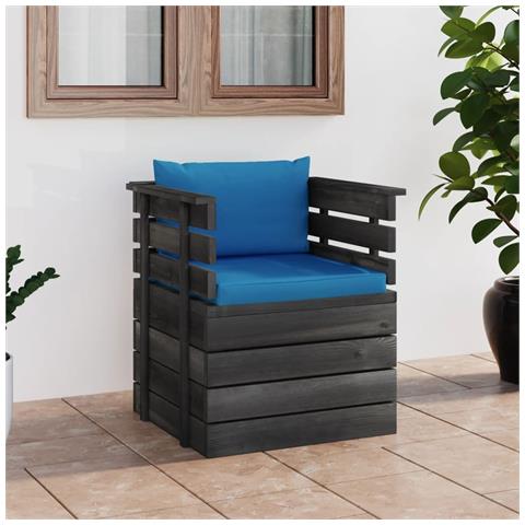 Lusso Casadino -  Poltrona Da Giardino Con Cuscini In Legno Di Pino - Foto 7