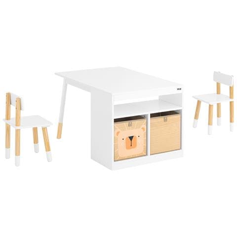 Tavolo Per Bambini 90x60x53cm Kmb113-w - Foto 1