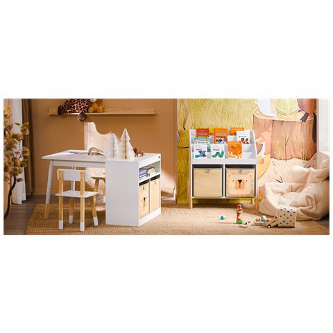Tavolo Per Bambini 90x60x53cm Kmb113-w - Foto 7