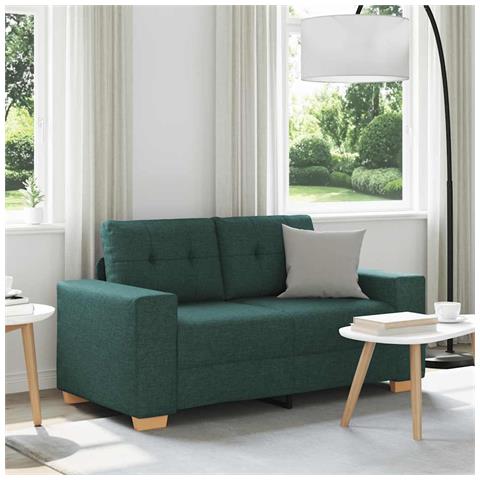 Divano Divanetto Verde Scuro 120 cm in Tessuto - Foto 2