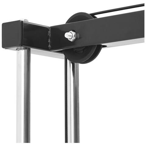 Macchina per Lat Pulldown con Sedia Regolabile 80 kg Caricabile in Acciaio - Foto 8