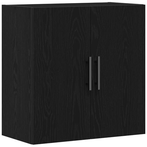 Mobile da muro Nero Rovere 60x31x60 cm Legno ingegnerizzato - Foto 1