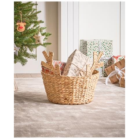 Cestino Renne Giacinto D'acqua Naturale - Foto 1