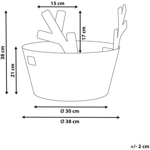 Cestino Renne Giacinto D'acqua Naturale - Foto 7