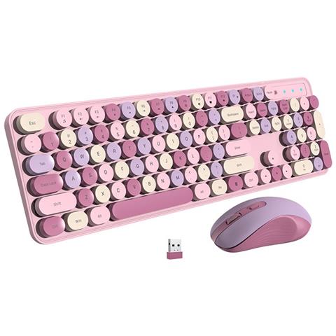 Combo Tastiera E Mouse Wireless 2.4g - Silenzioso, Ergonomico, Alimentato A Batteria - Foto 1