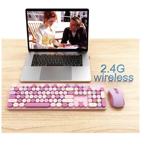 Combo Tastiera E Mouse Wireless 2.4g - Silenzioso, Ergonomico, Alimentato A Batteria - Foto 7