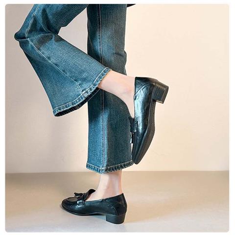 Mocassini Slip-on Con Tacco Chunky Da Donna: Scarpe Classiche Eleganti E Confortevoli Black 38 - Foto 7